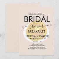 Bridal Shower Breakfast Pancakes Brunch Invitation