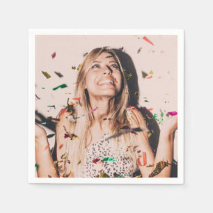 Bridal Shower Bride Face Photo Napkin