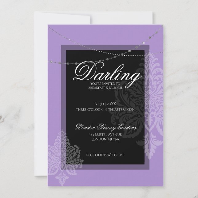 Bridal shower brunch with the bride invitation (Front)