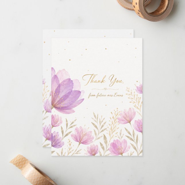 Bridal shower card (Front/Back In Situ)