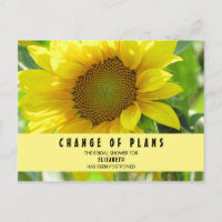 Bridal Shower Change of Plans Sunflower