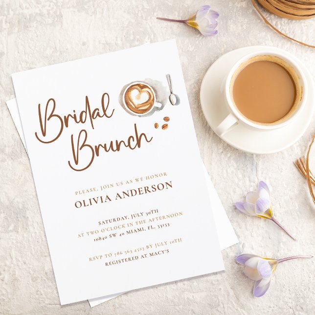 Bridal Shower Coffee Invitation (Creator Uploaded)