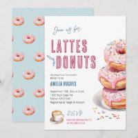 Bridal Shower Coffee Lattes Doughnuts Bride Brunch