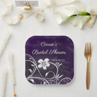 Bridal Shower custom paper plates