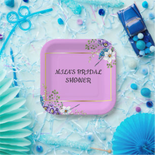 BRIDAL SHOWER custom plates
