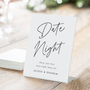 Bridal Shower Date Jar Sign