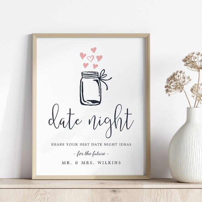 Bridal Shower Date Night Jar Sign (Creator Uploaded)