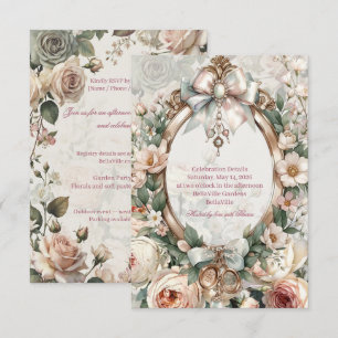 Bridal Shower Details Card Enclosure Romantic