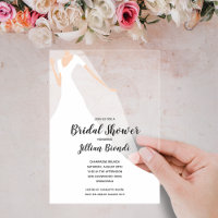 Bridal Shower Dress and Veil