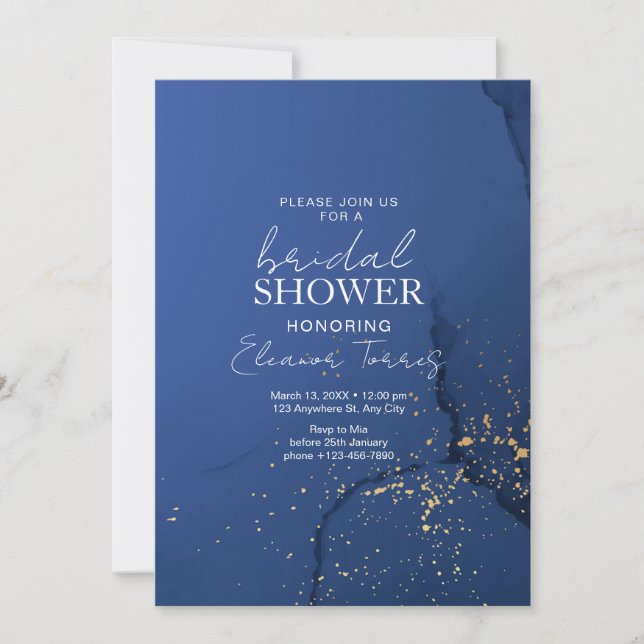 Bridal Shower Elegant wedding Invitation, Modern Invitation (Front)