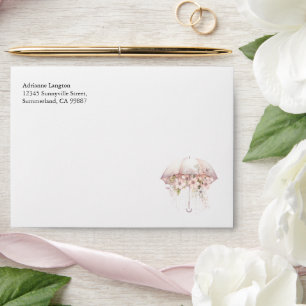 Bridal Shower Envelope, Bridal Invitation Envelope