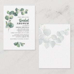 Bridal Shower Eucalyptus Botanical Greenery Card