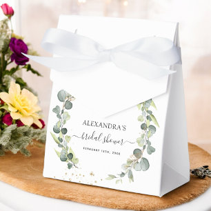 Bridal Shower Eucalyptus Greenery Succulent Favour Box