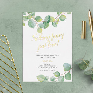 Bridal Shower Eucalyptus Watercolor Greenery