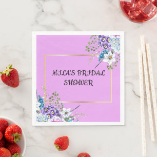 BRIDAL SHOWER FAVOUR BAG NAPKIN