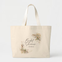Bridal shower favour pampas eucalyptus elegant tot