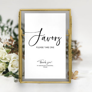 Bridal Shower Favours Sign