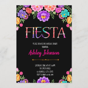 Bridal shower fiesta party invitation