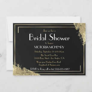 Bridal Shower Flapper Great Gatsby Harlem Nights Invitation