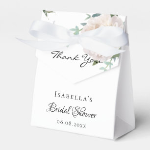 Bridal shower floral eucalyptus thank you favour box