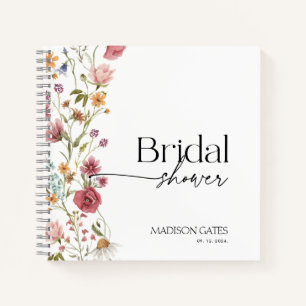 Bridal Shower Floral Guest  Notebook