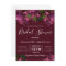 Bridal Shower Floral Marsala Burgundy Invitation