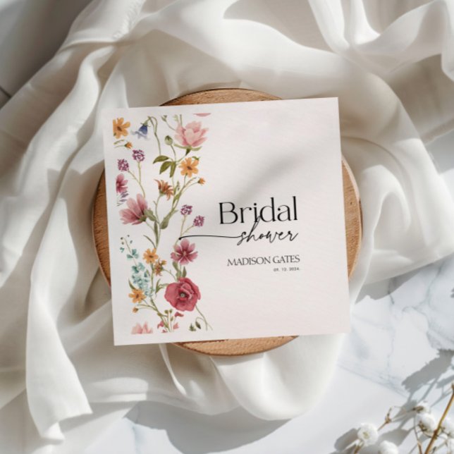 Bridal Shower Floral Napkin (Creator Uploaded)