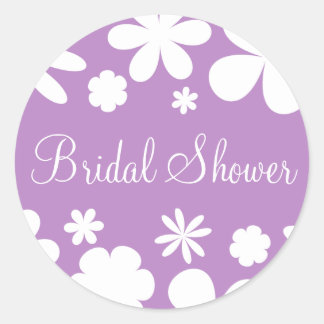 Bridal Shower Flower Power Sticker Seal