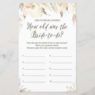 Bridal Shower Game