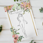 Bridal Shower Game Eggshell Blush Guess the Dress<br><div class="desc">Guess the dress bridal shower game. Give each guest a card and have them guess draw what they think the bride-to-be will wear on her wedding day.  Soft watercolor Eggshell and Blush Floral .  Coordinating back. Matching items to complete your event collection are available in our Zazzle store!</div>