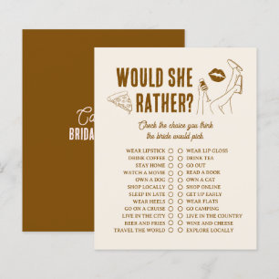 Bridal Shower Game Girl Gone Mild Would She Rather