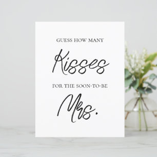 Bridal Shower Game - Kisses for the Mrs