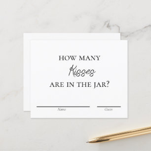 Bridal Shower Game - Kisses for the Mrs Cards