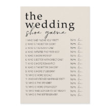 Bridal Shower Game - Wedding Shoe Game