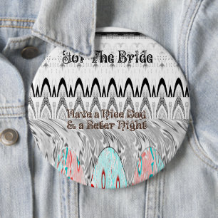 Bridal Shower Gift Art Print 6 Cm Round Badge