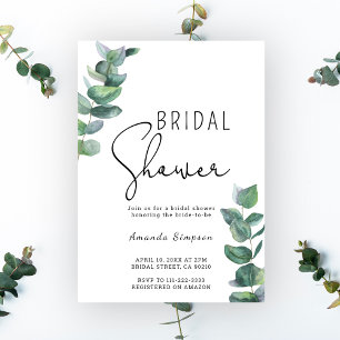 Bridal Shower Greenery Eucalyptus Invitation