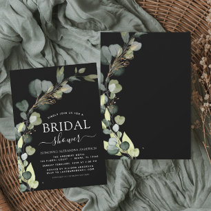 Bridal Shower Greenery Eucalyptus Succulent Invitation