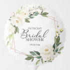 Bridal Shower Greenery Geometric White Flowers Bal