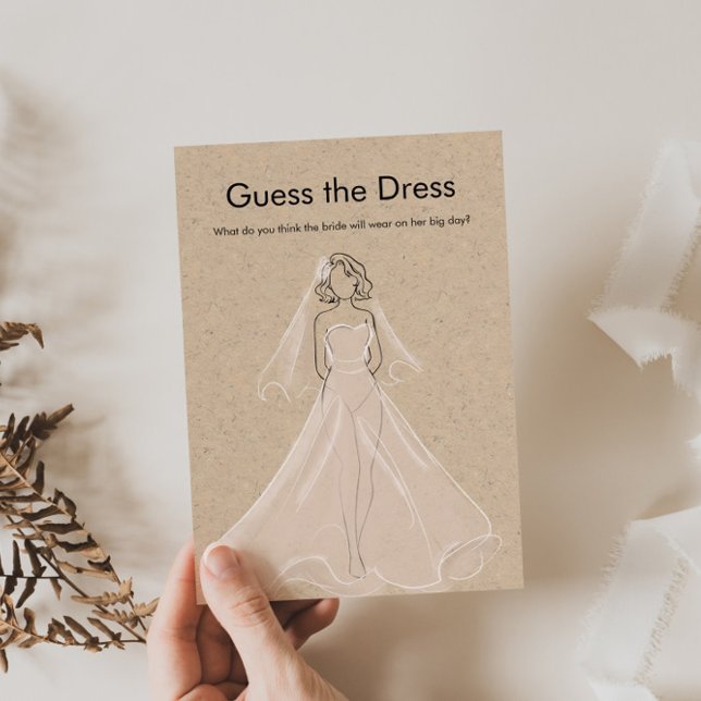 Bridal Shower Guess the Dress Game Invitation (Creator Uploaded)