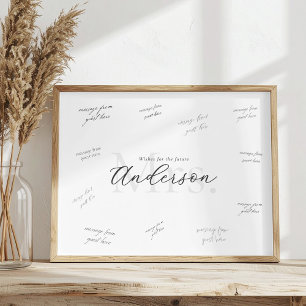 Bridal Shower Guest Signature Poster