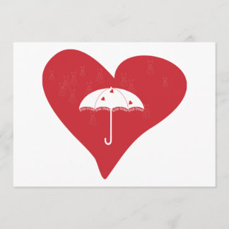 Bridal Shower Heart Invitation