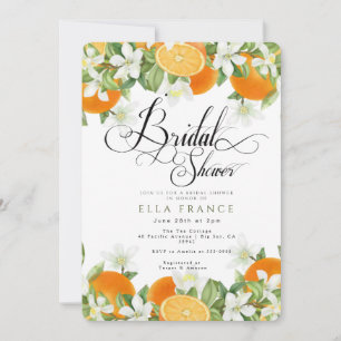 Bridal Shower in Bloom & Lemons Invitation