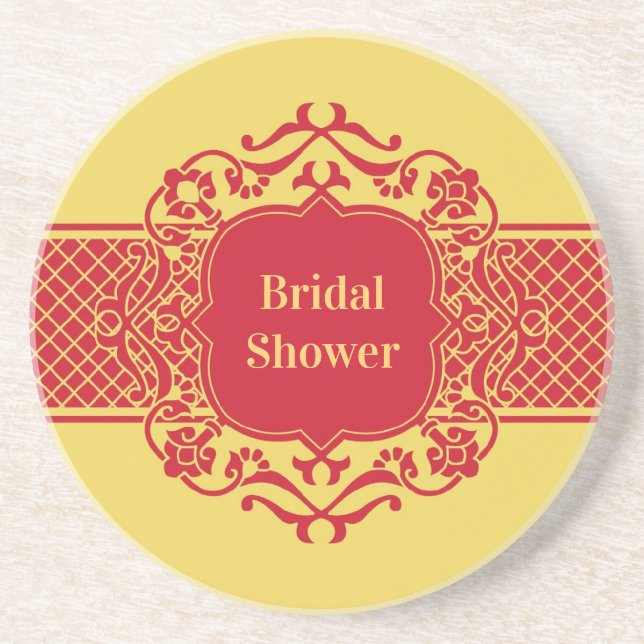 Bridal Shower Indian Coasters (Front)