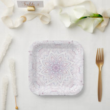 Bridal Shower Intricate Pastel Pink & Blue Mandala