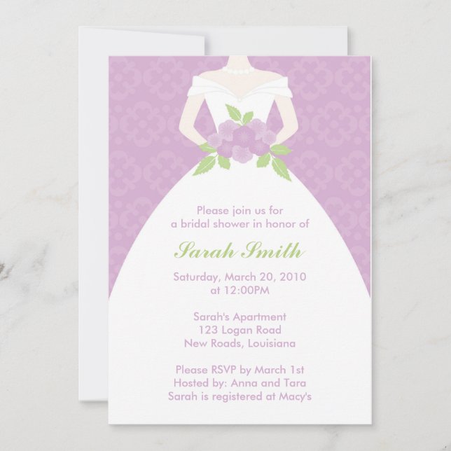 Bridal Shower Invitation (Front)