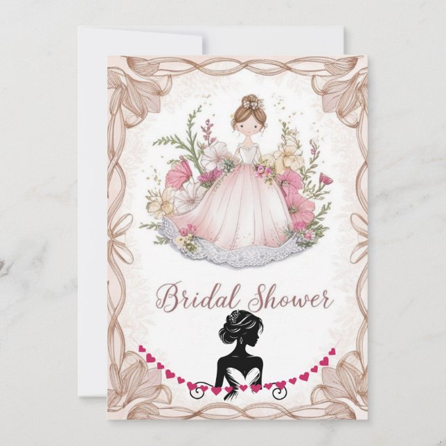 bridal shower invitation (Back)