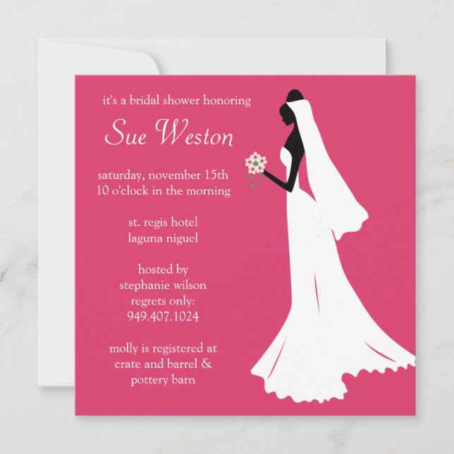 Bridal Shower Invitation (Front)