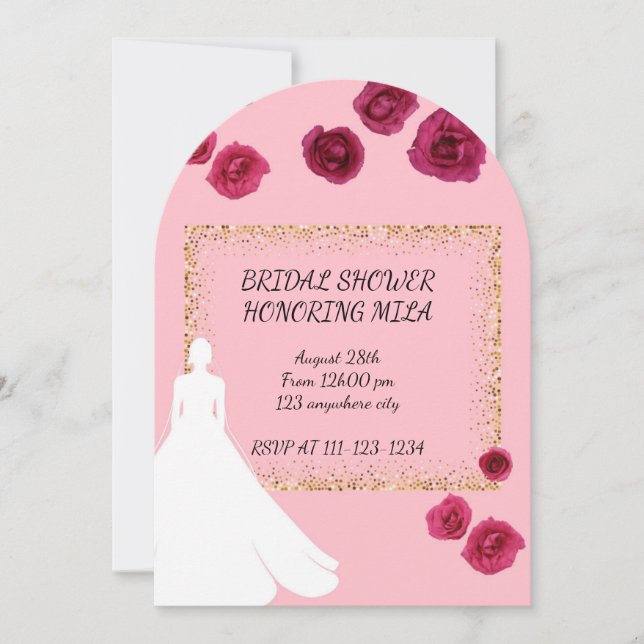 BRIDAL SHOWER INVITATION (Front)