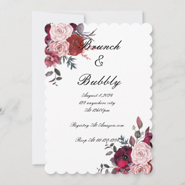 BRIDAL SHOWER INVITATION (Front)