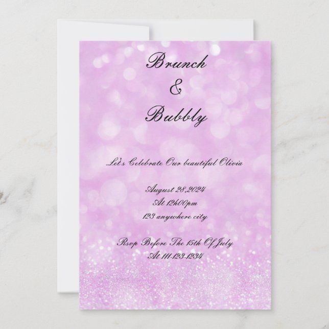 BRIDAL SHOWER INVITATION (Front)